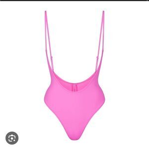 NWT SKIMS  signature swim open bust one piece  L